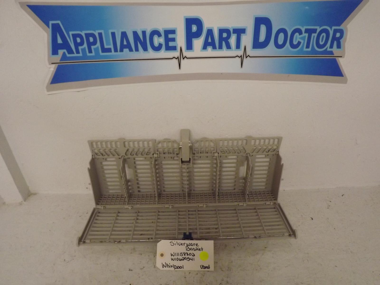Whirlpool Dishwasher W11158802 W10629541 Silverware Basket Used Whirlpool Dishwasher W11158802 W10629541 Silverware Basket Used